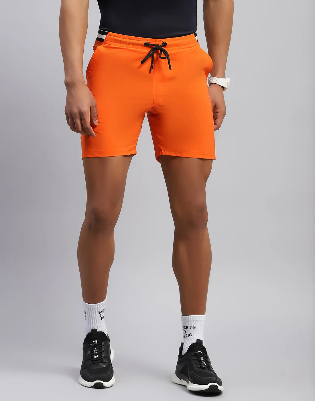 Rock.it Men Orange Solid Smart Fit Short - Image 3