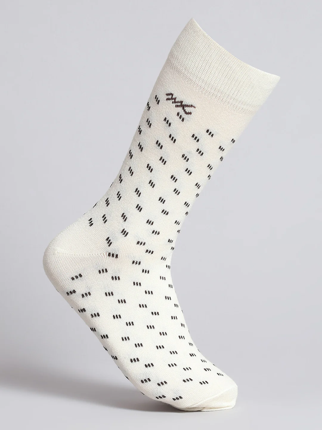 Men Pure Wool Printed Mid Calf Length Socks (1 Pair) - Image 3