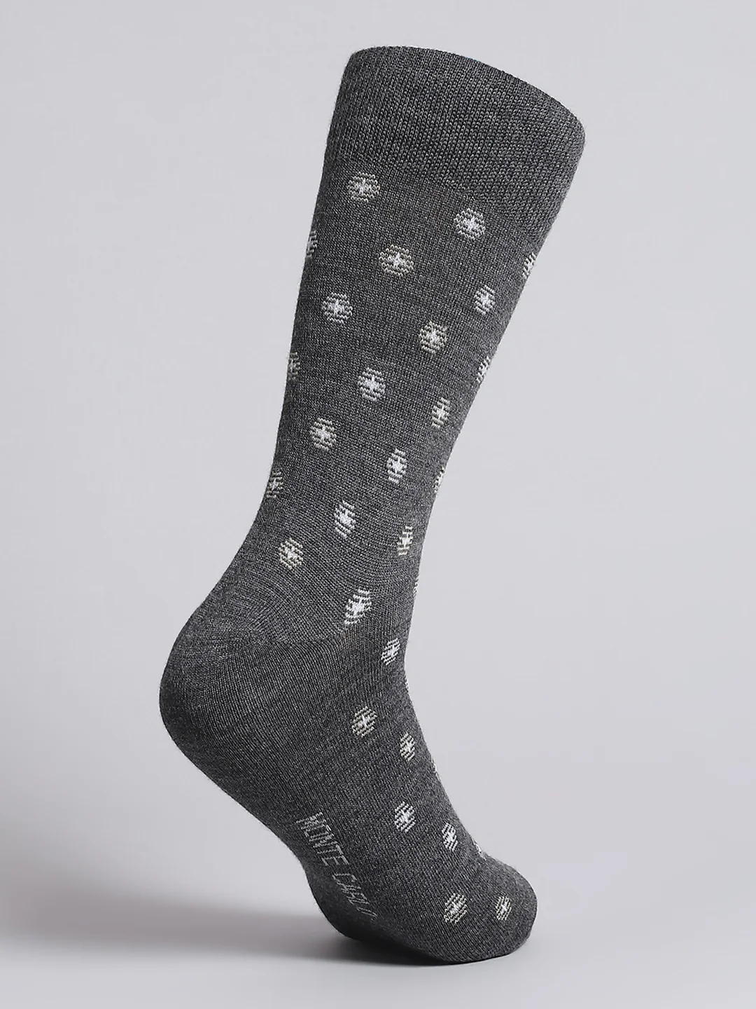 Men Pure Wool Printed Mid Calf Length Socks (1 Pair) - Image 4