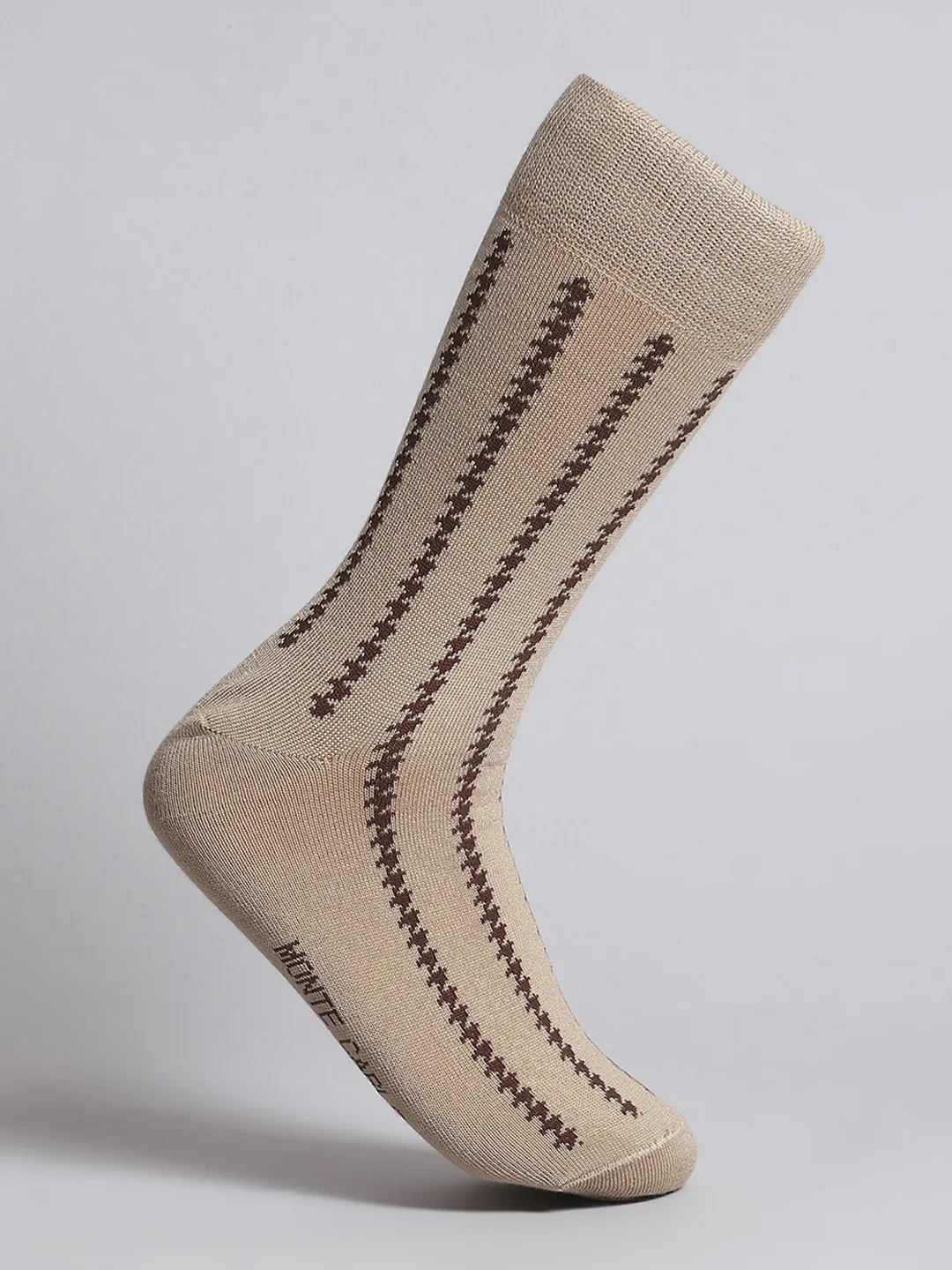 Men Pure Wool Self Design Mid Calf Length Socks (1 Pair) - Image 3