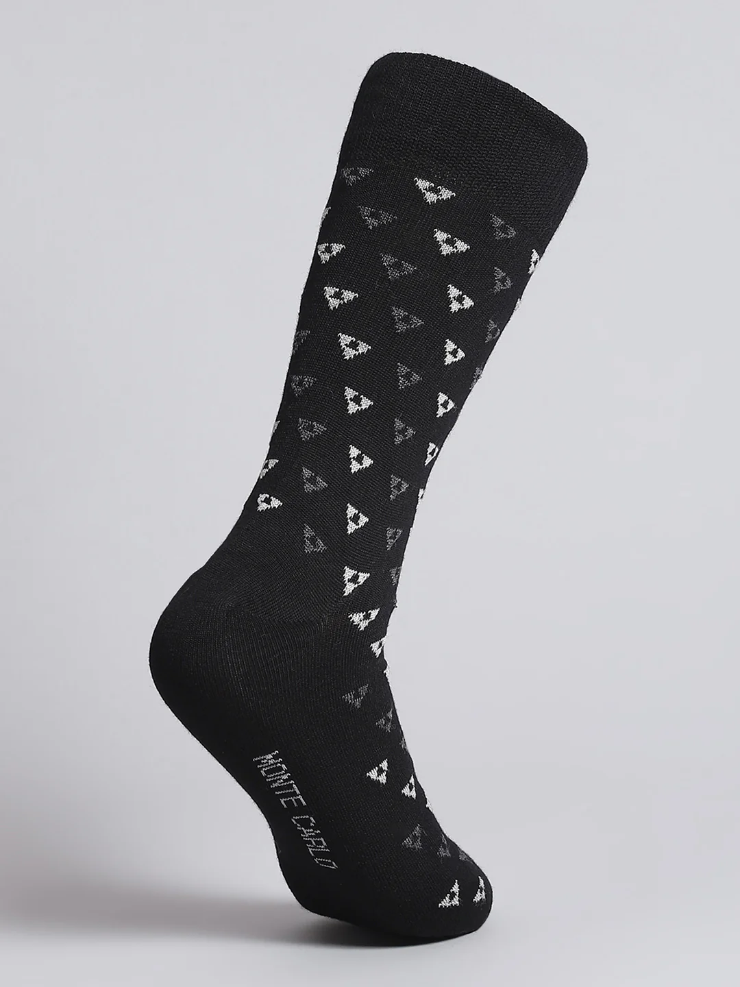 Men Pure Wool Self Design Mid Calf Length Socks (1 Pair) - Image 4