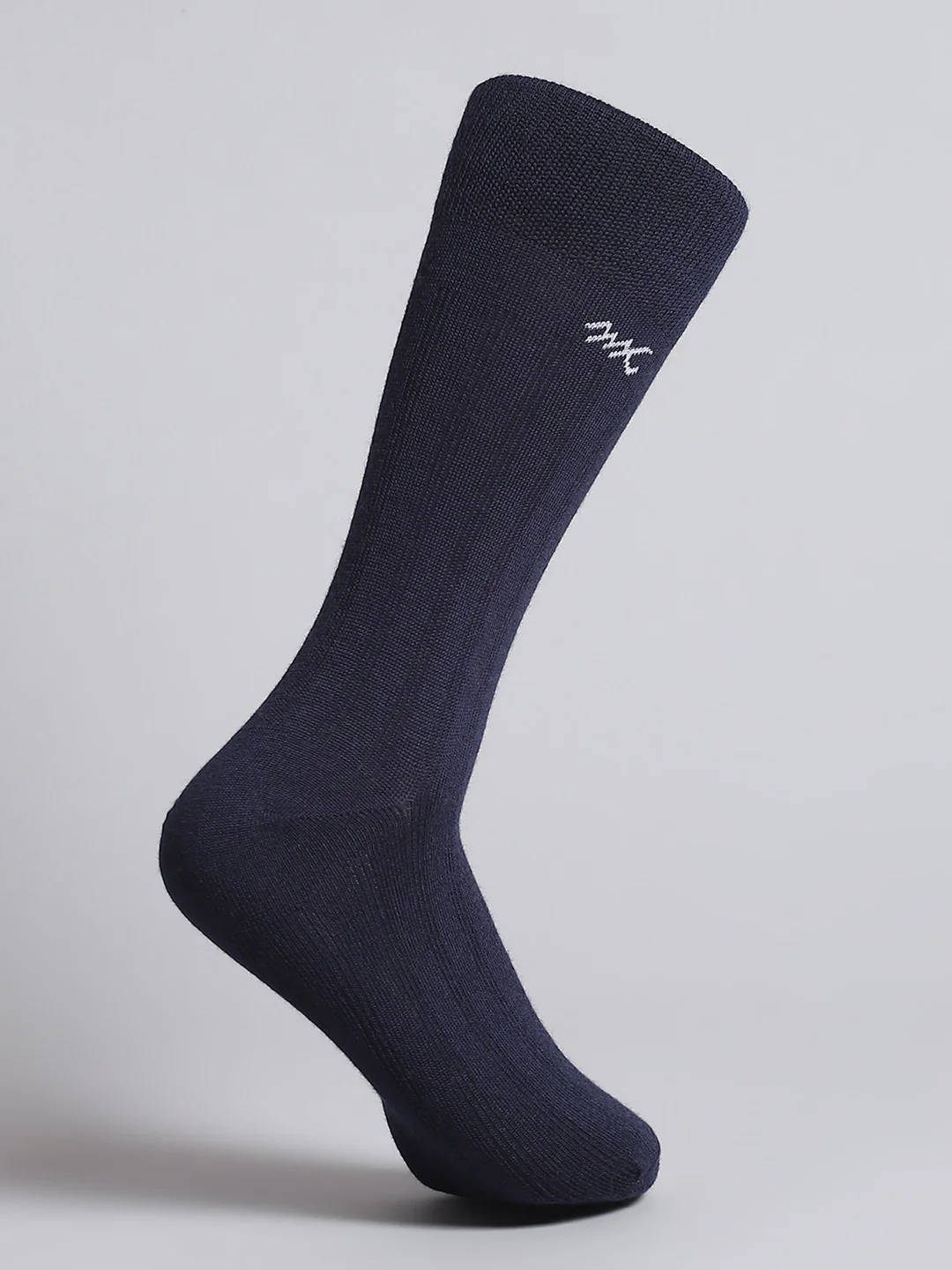 Men Pure Wool Solid Mid Calf Length Socks (1 Pair) - Image 4