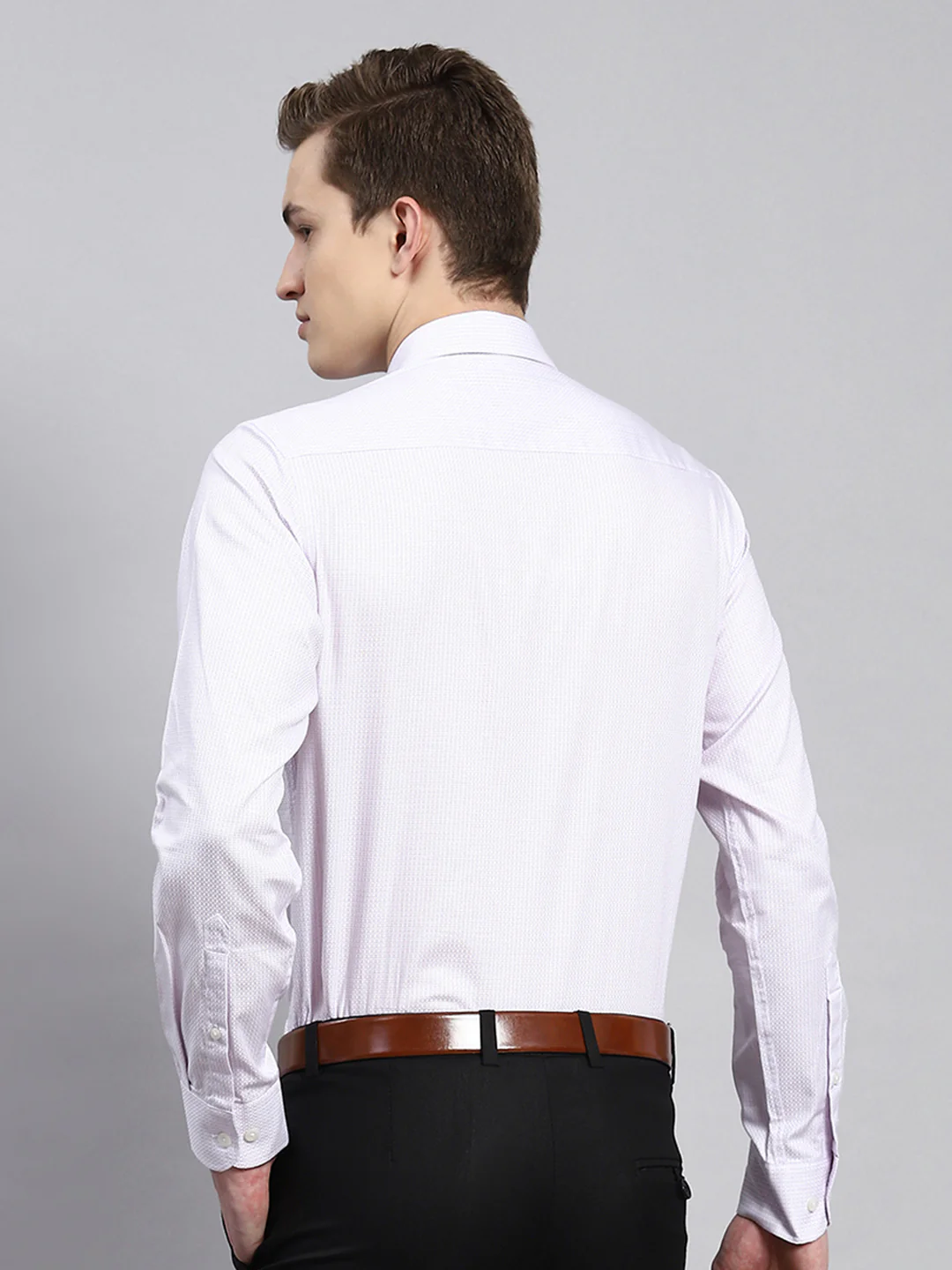 Men Purple Printed Shirt - Image 5