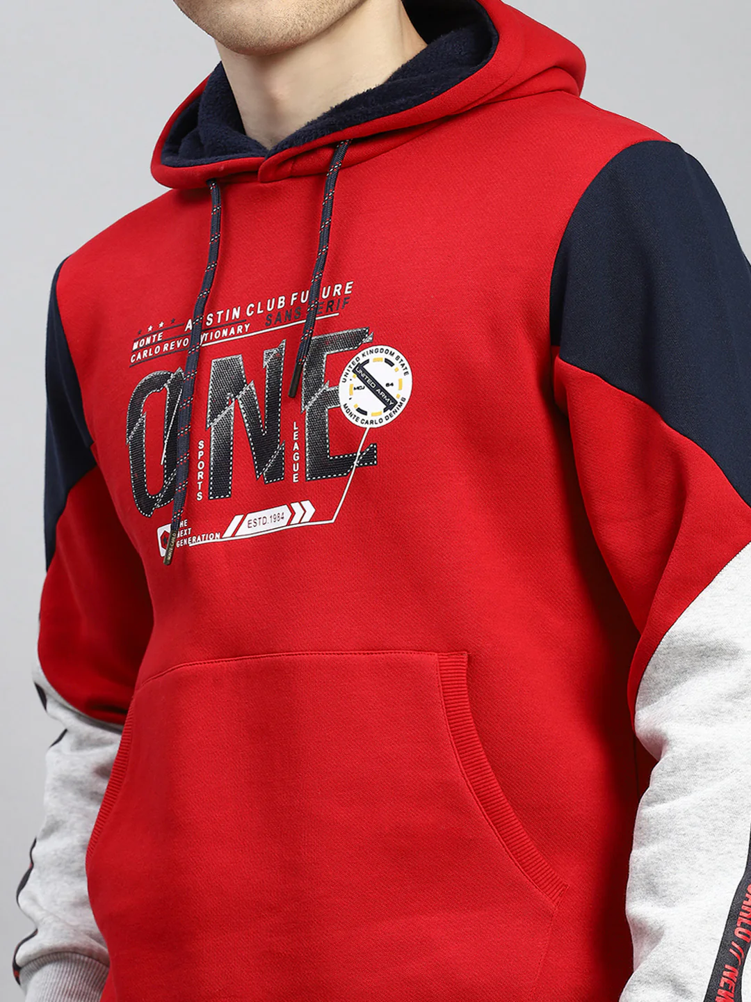 Men Red Plain Tracksuit - Image 6