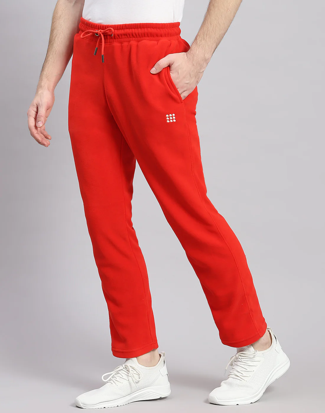 Rock.it Men Red Solid Hooded Full Sleeve Tracksuit - Image 8