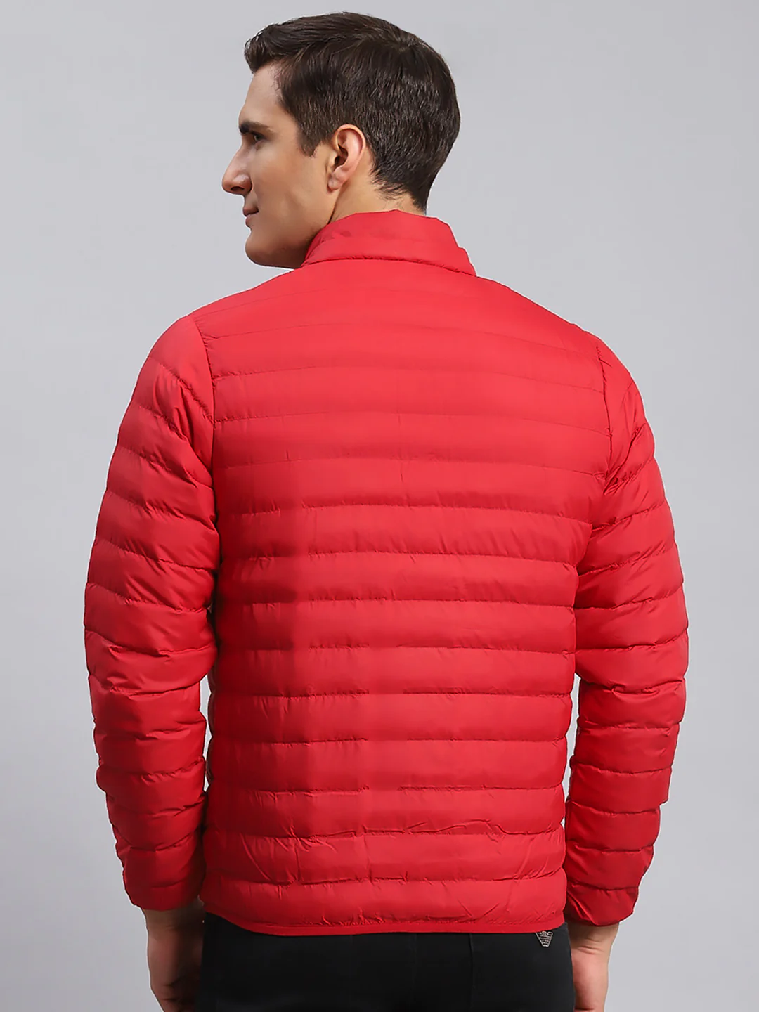 Men Red Solid Polyester Blend Jacket - Image 6