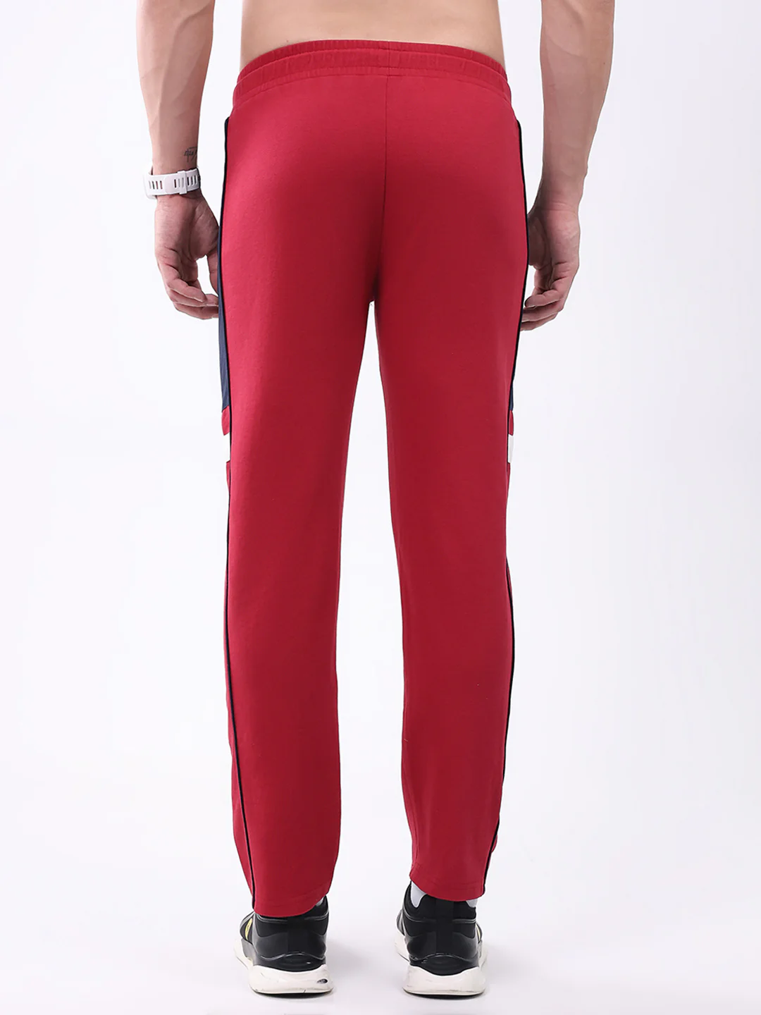 Men Red Solid Regular Fit Winter Lower - Image 5