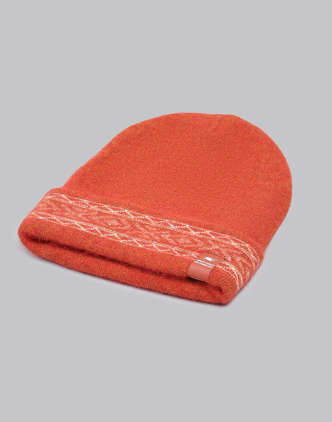 Men Rust Printed Angoora Cap - Image 6