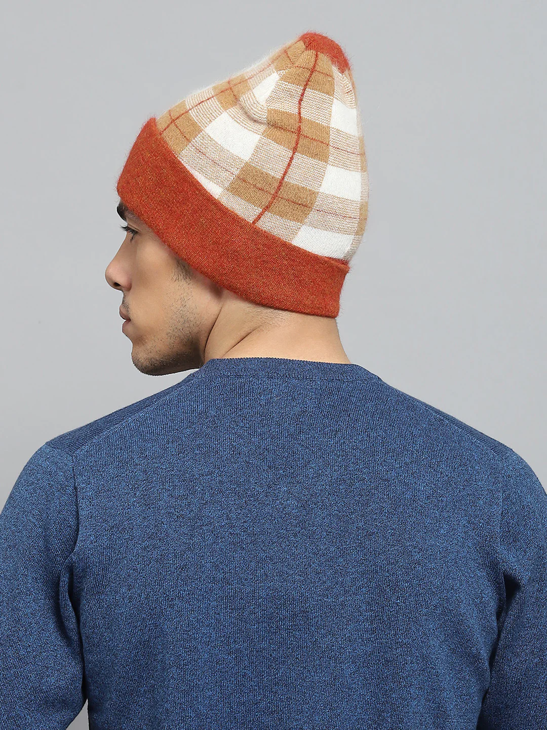 Men Rust Self Design Cap - Image 5
