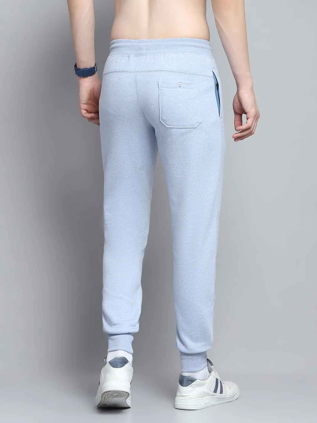 Men Sky Blue Solid   Lower - Image 5