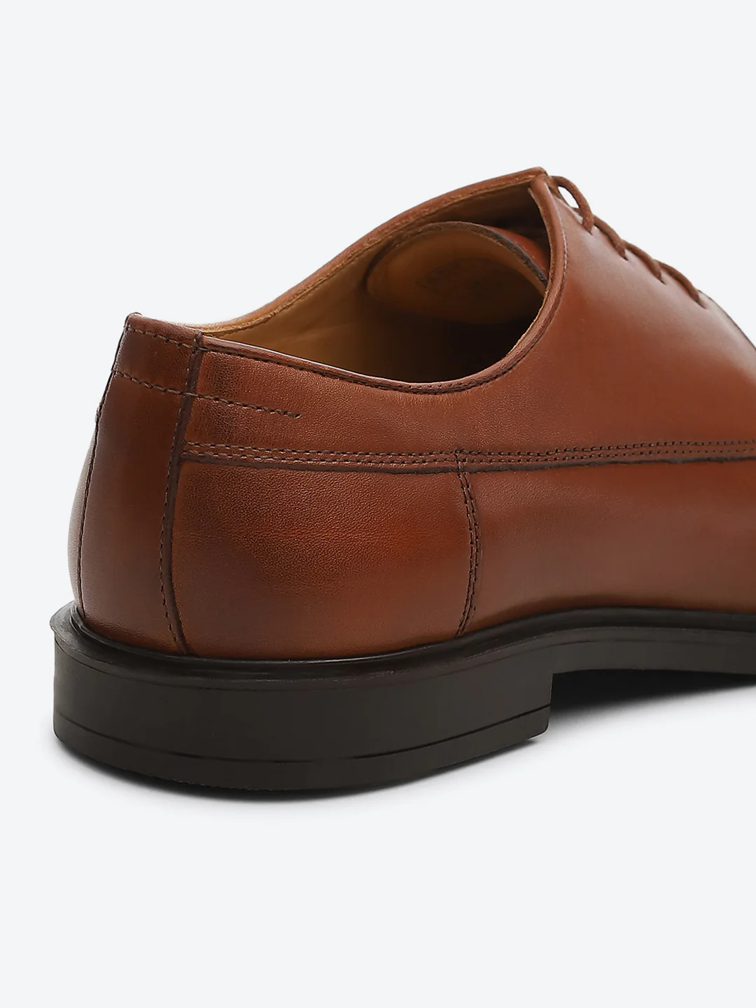 Men Tan Lace Up Genuine Leather Formal Derby - Image 9