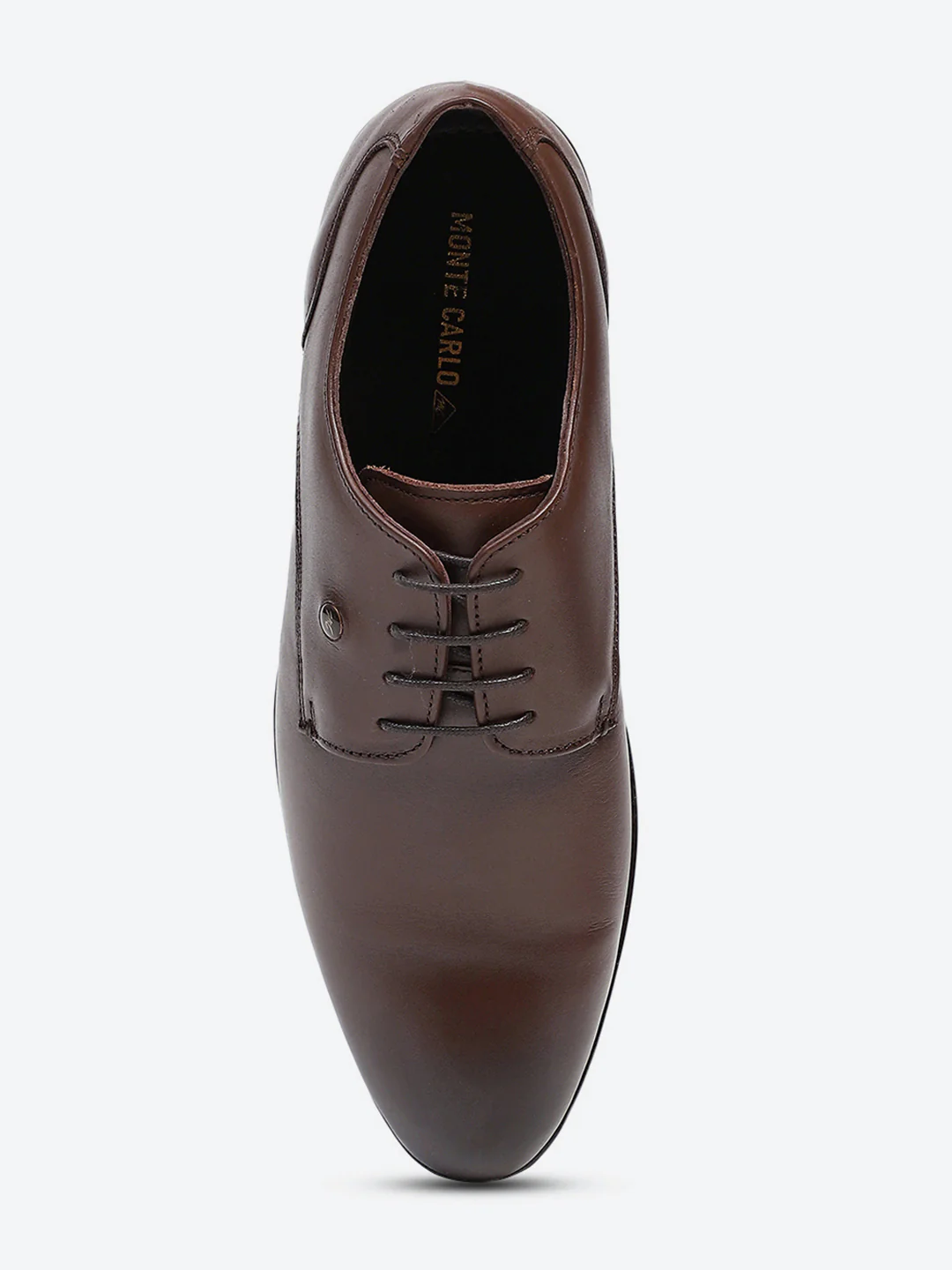 Men Tan Lace Up Genuine Leather Formal Derbys - Image 6