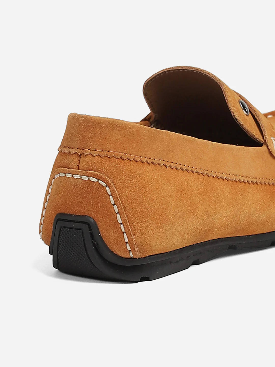 Men Tan Slip-On Genuine Leather Loafer - Image 11