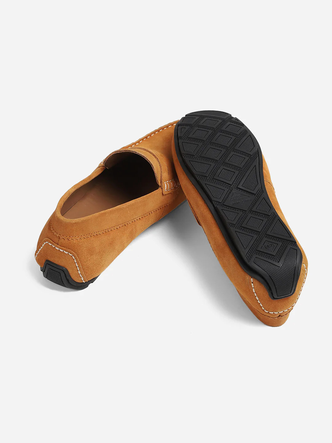 Men Tan Slip-On Genuine Leather Loafer - Image 9