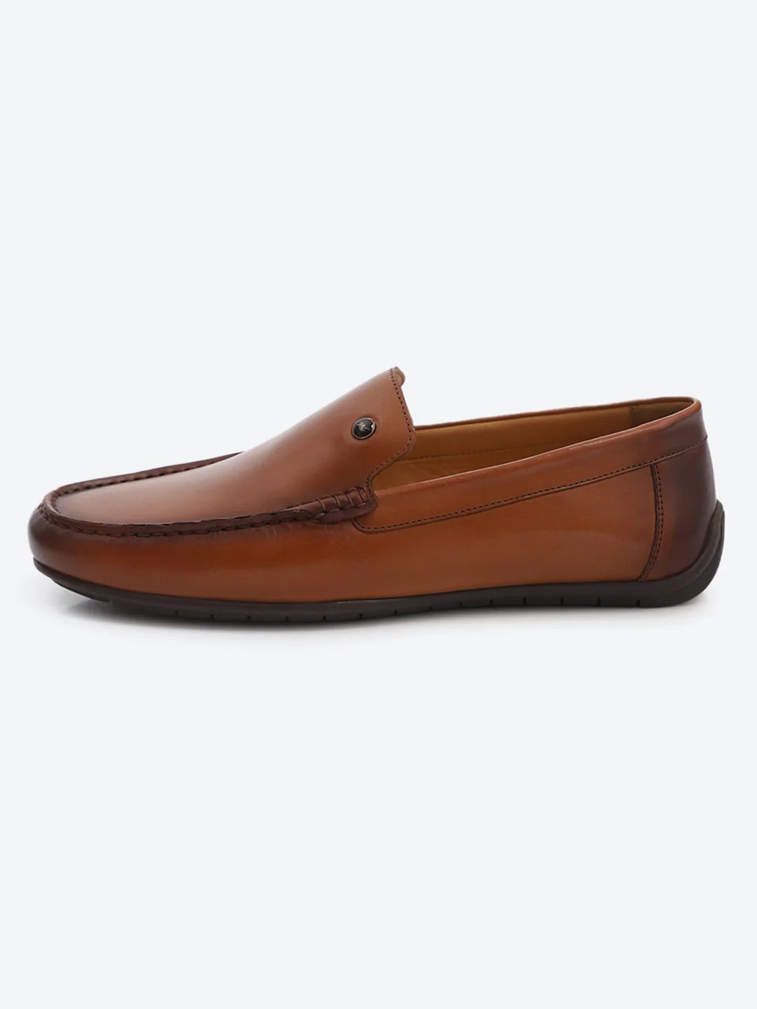 Monte Carlo Tan Casual Slip on Leather Loafers for Men - Image 4