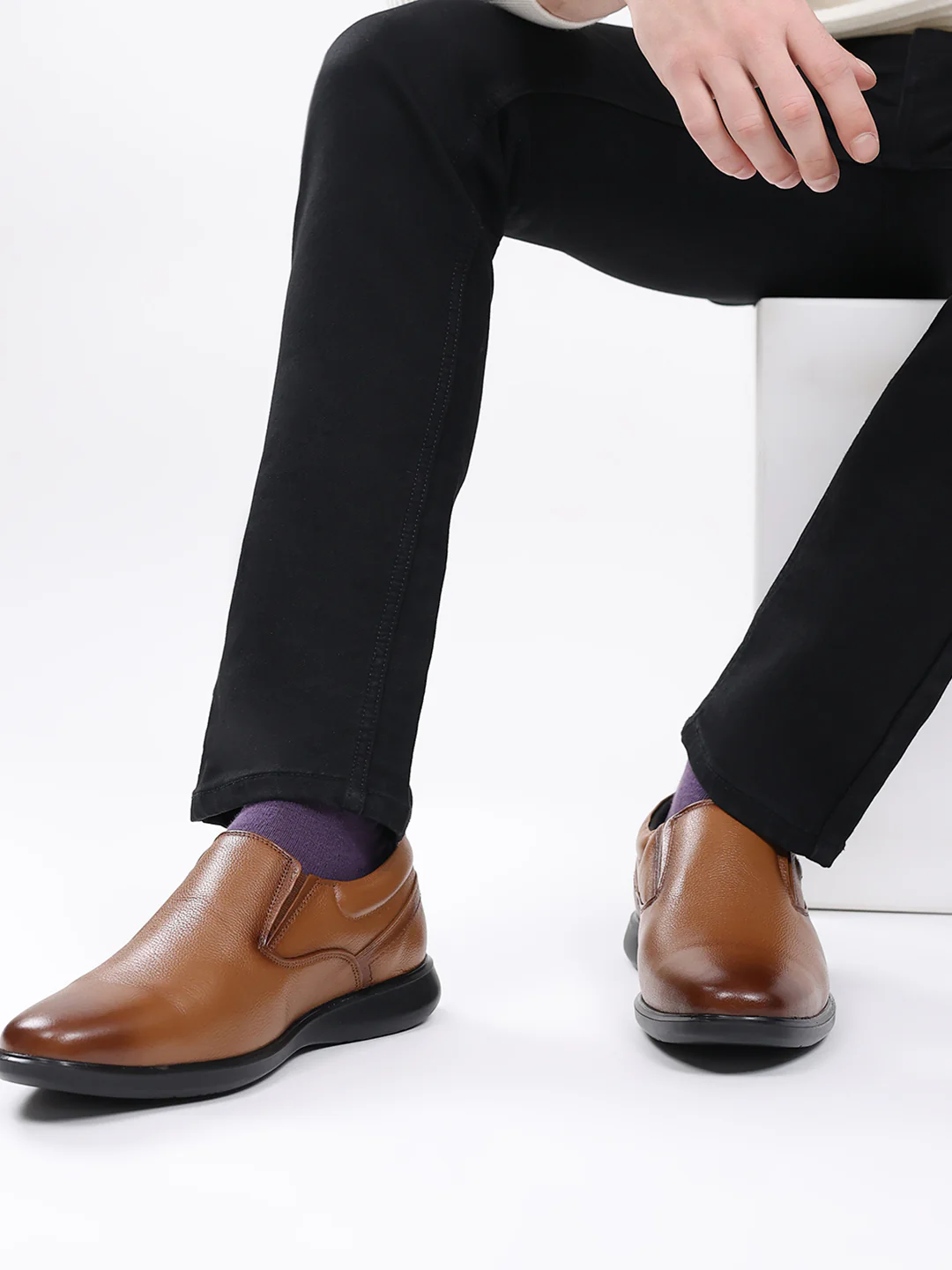 Monte Carlo Tan Formal Slip-On for Men - Image 11
