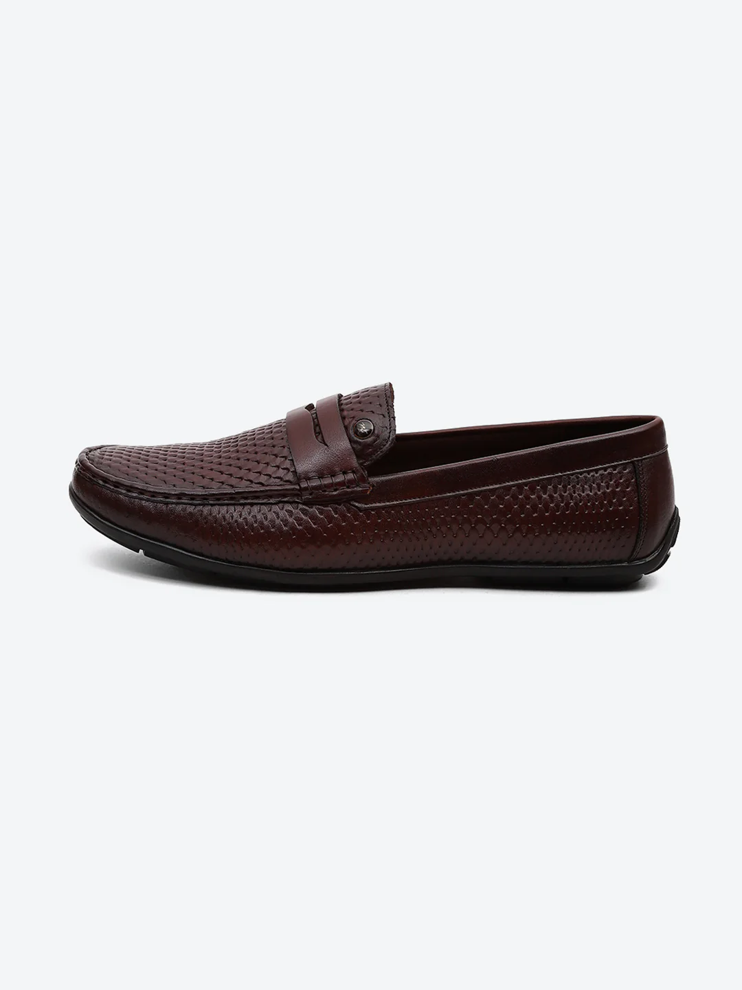 Men Tan Comfortable Slip on Leather Loafers - Image 4