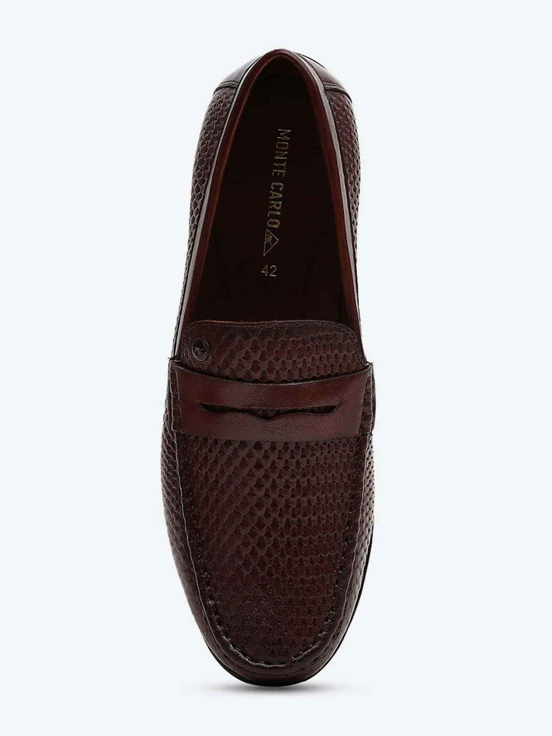 Men Tan Comfortable Slip on Leather Loafers - Image 6