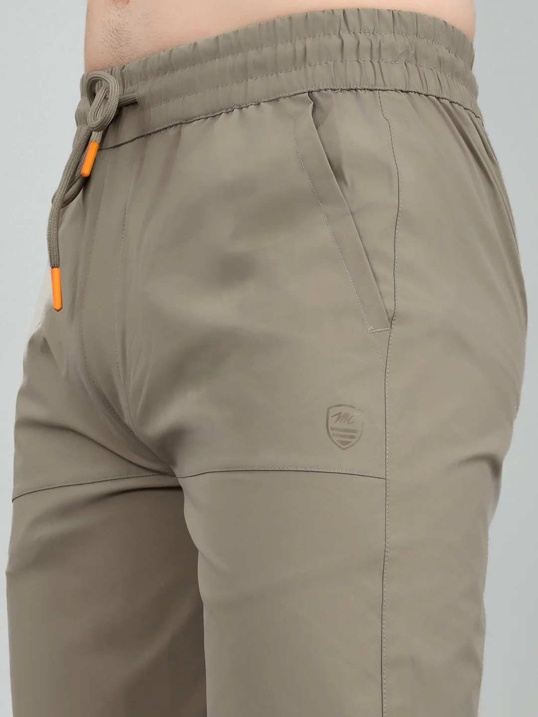Men Tan Solid Regular Fit Lower - Image 4