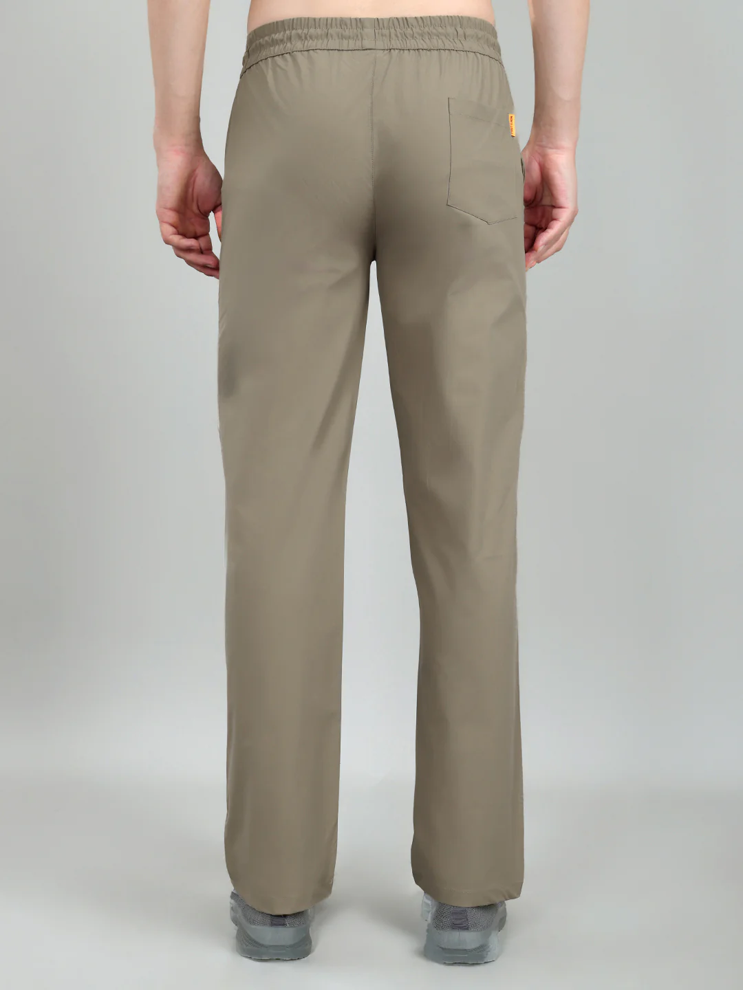 Men Tan Solid Regular Fit Lower - Image 6