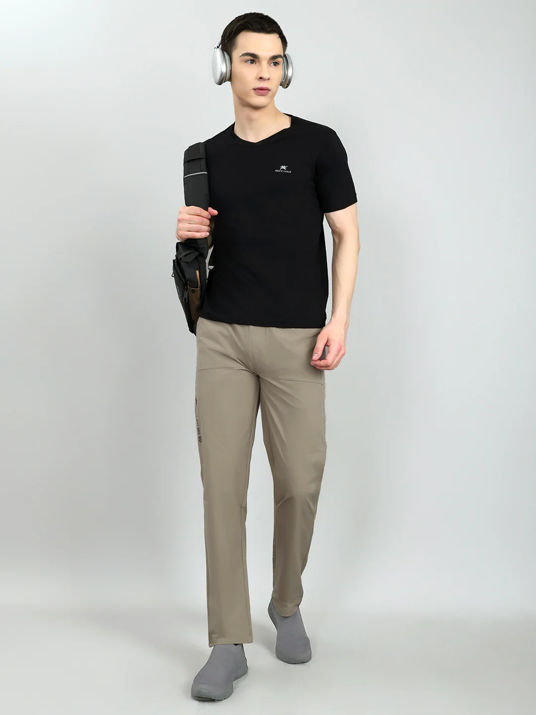 Men Tan Solid Regular Fit Lower - Image 7