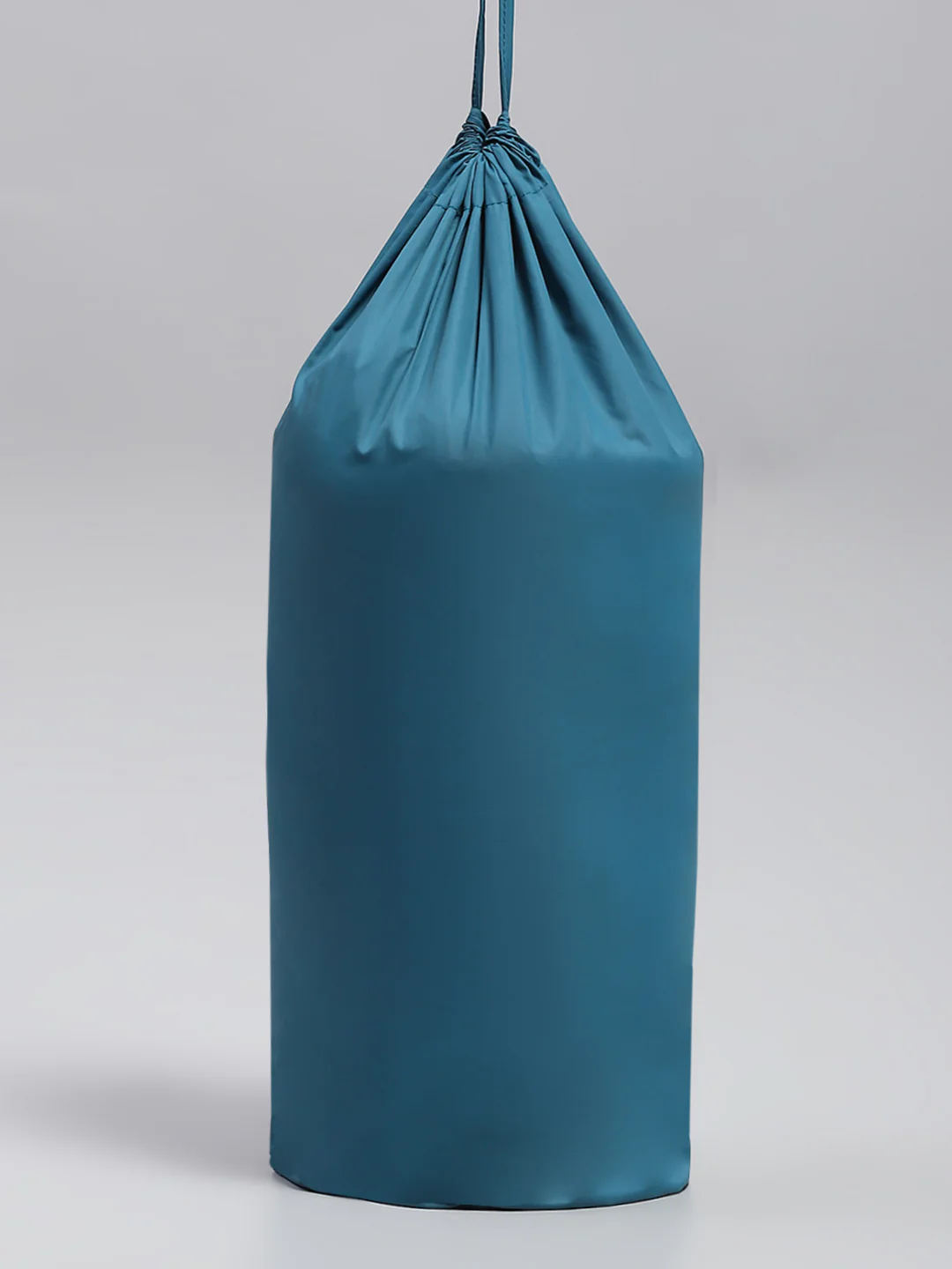 Men Teal Blue Solid Detachable Hood Full Sleeve Jacket - Image 9