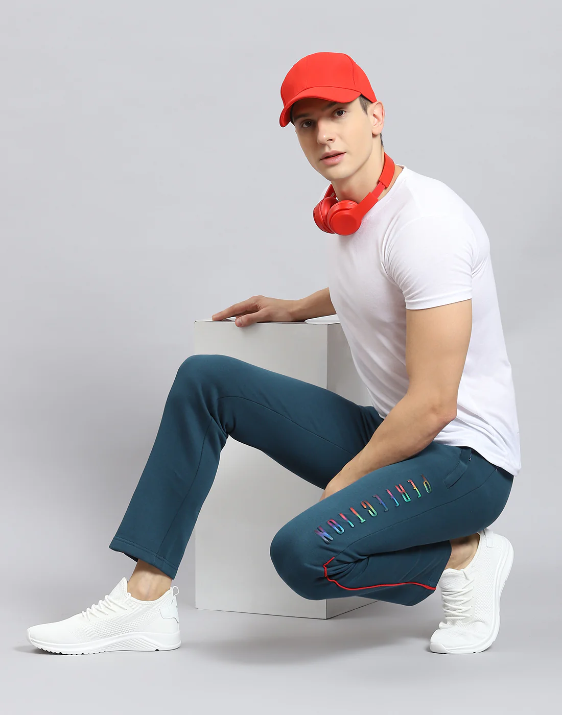Men Teal Blue Solid Regular Fit Winter Lower - Image 6