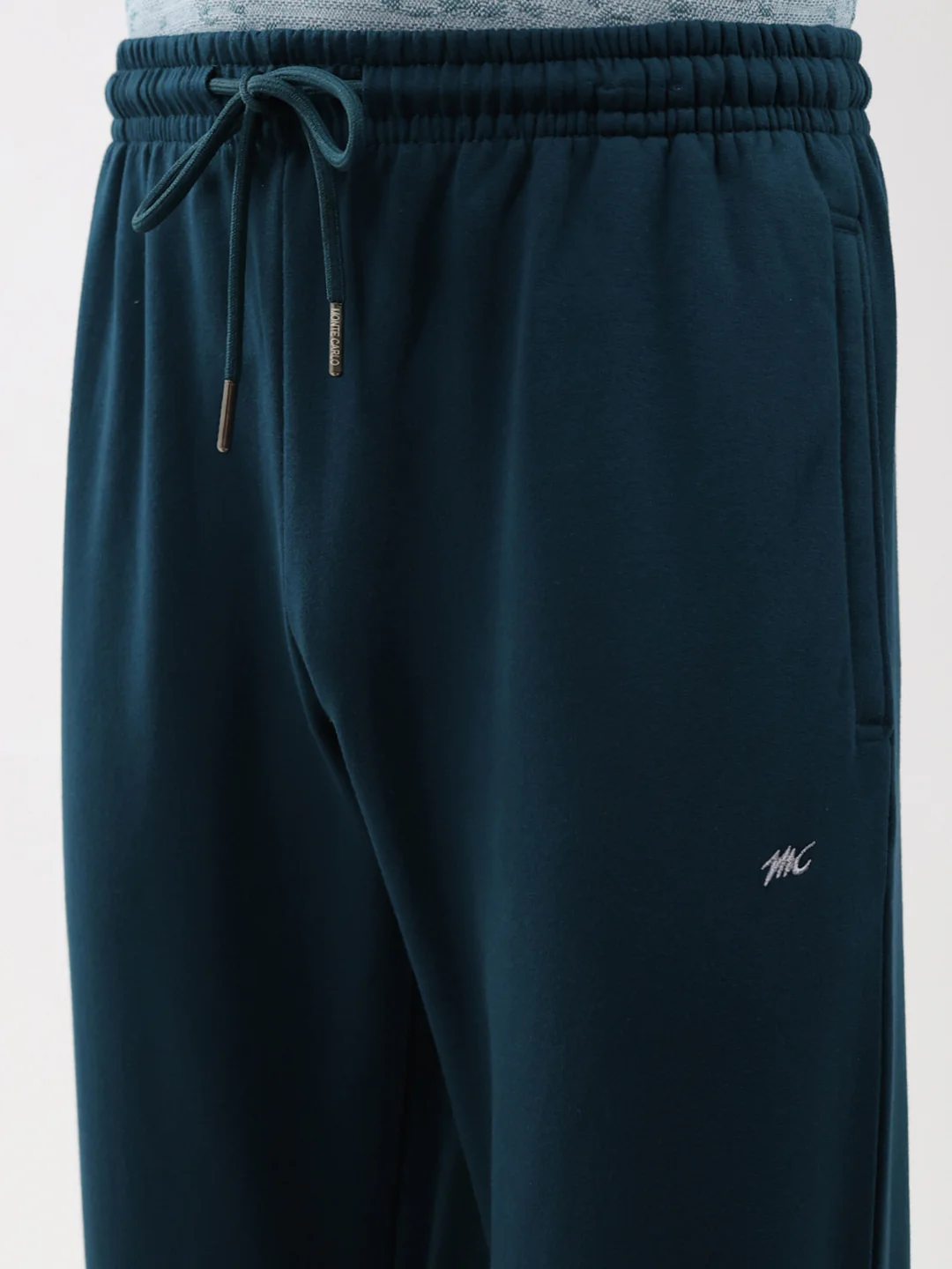Men Teal Blue Solid Regular Fit Winter Lower - Image 6