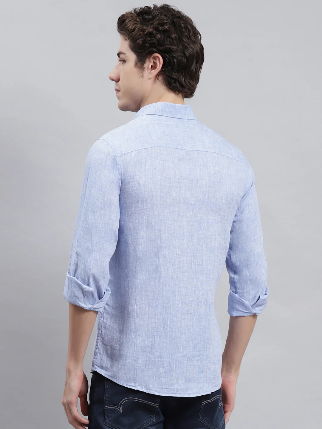 Men White Printed Shirt - Image 5