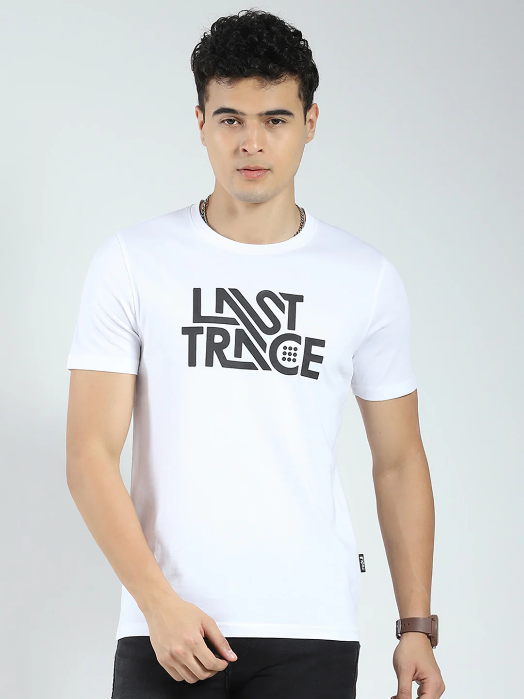 Rock.it Men White Printed Round Neck Half Sleeve T-Shirt