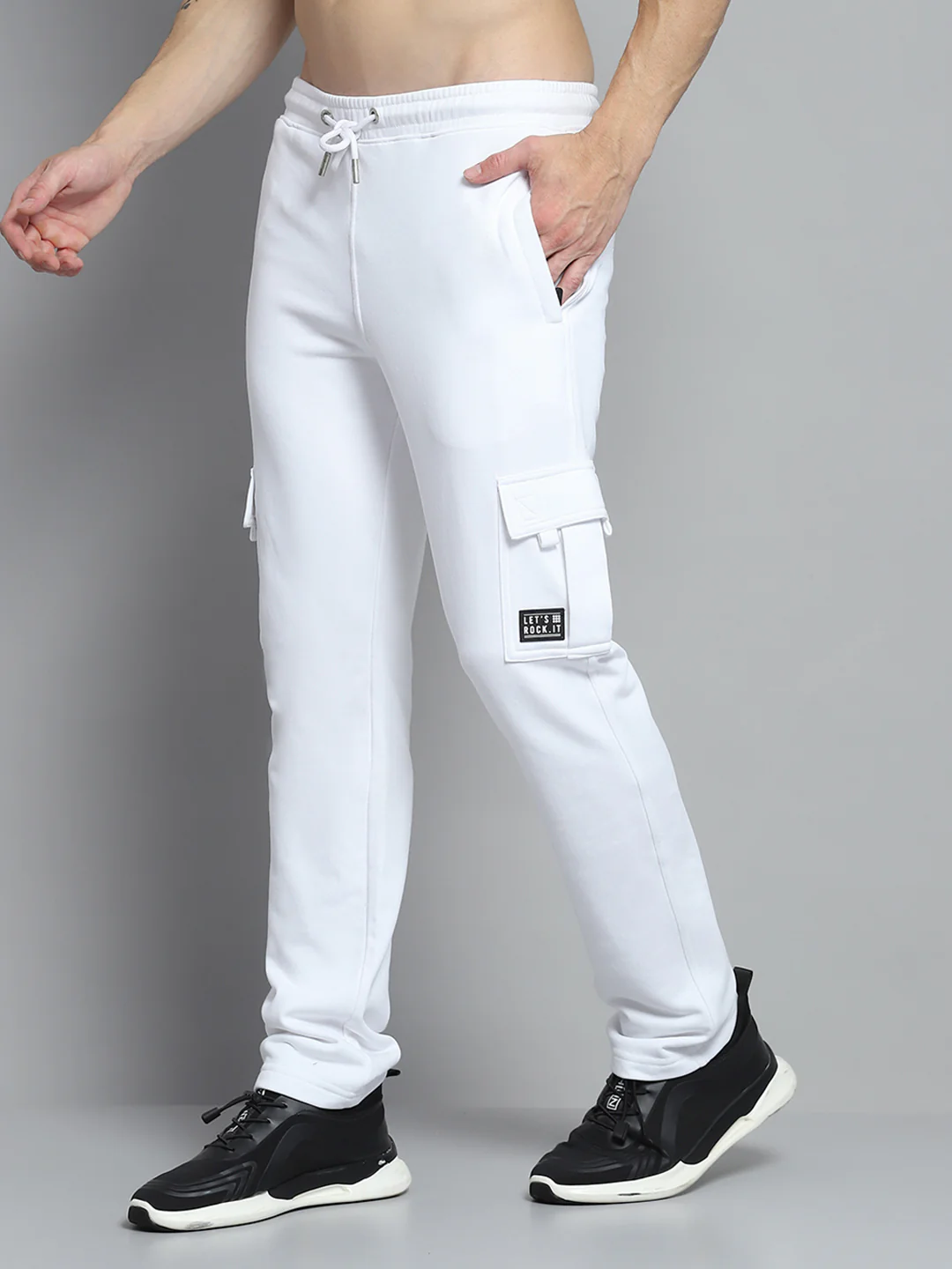 Rock.it Men White Solid   Lower - Image 3