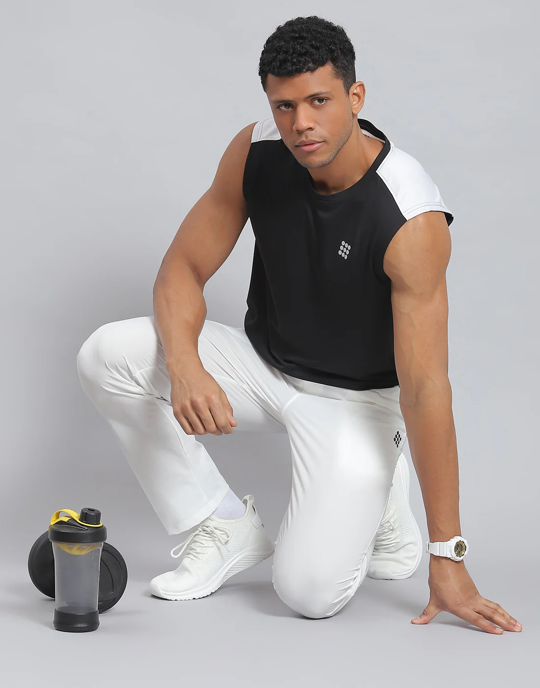 Rock.it Men White Solid Regular Fit Winter Lower - Image 2