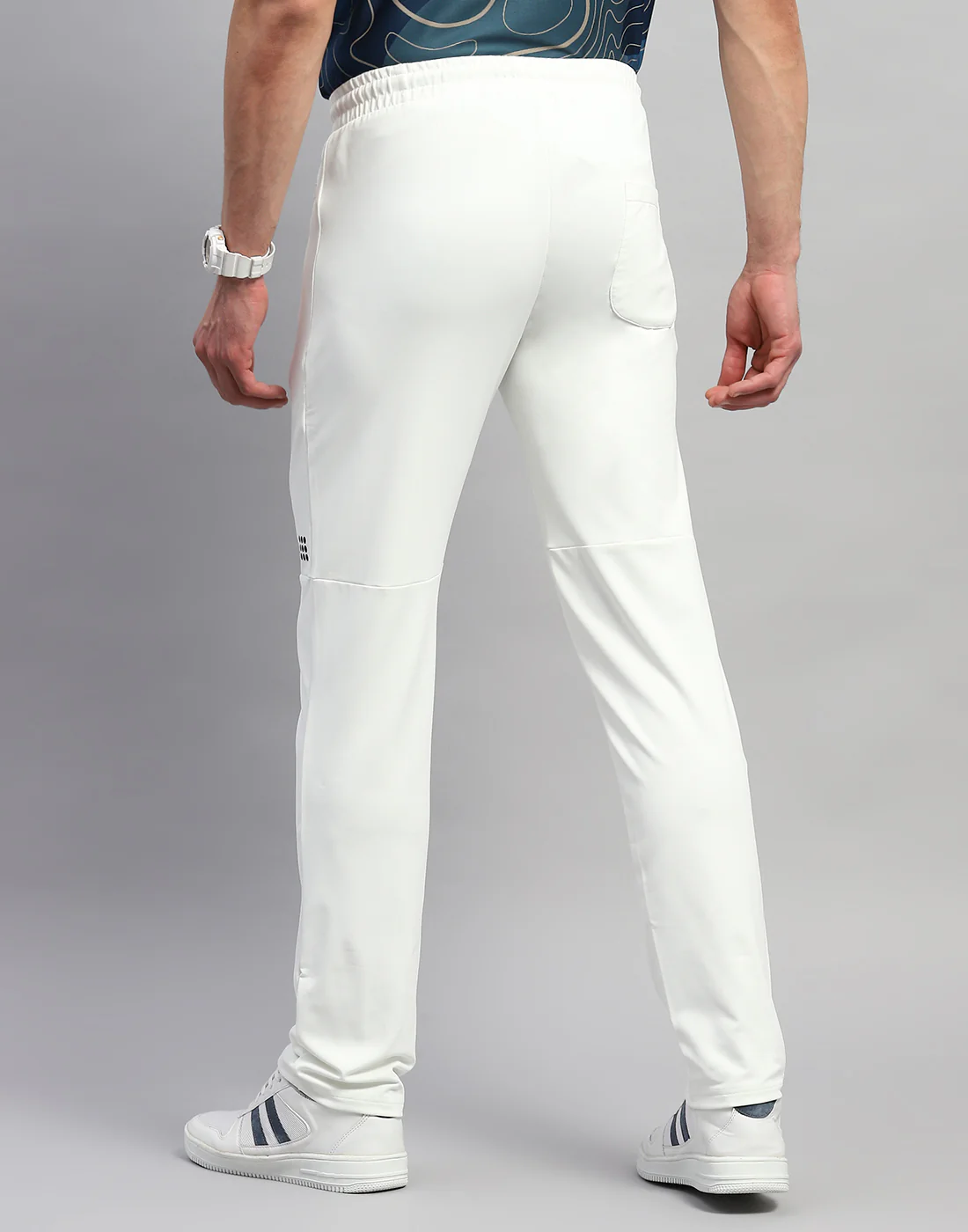 Rock.it Men White Solid Regular Fit Lower - Image 5
