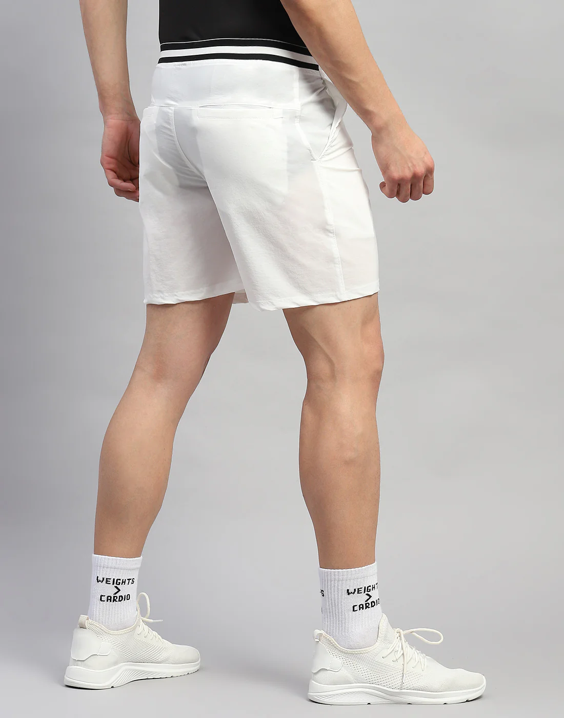 Rock.it Men White Solid Regular Fit Short - Image 6