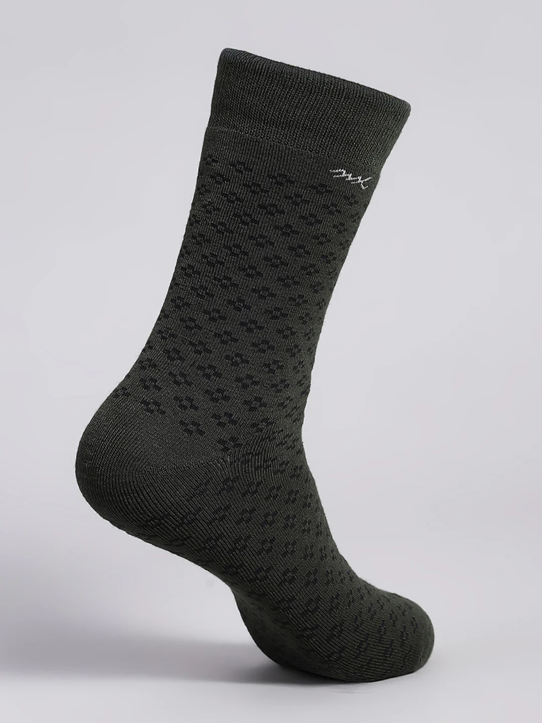 Men Wool blend Self Design Calf Length Socks (Pack of 2) - Image 9