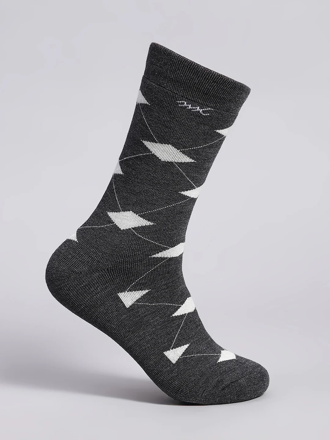 Men Wool blend Self Design Calf Length Socks (Pack of 2) - Image 4