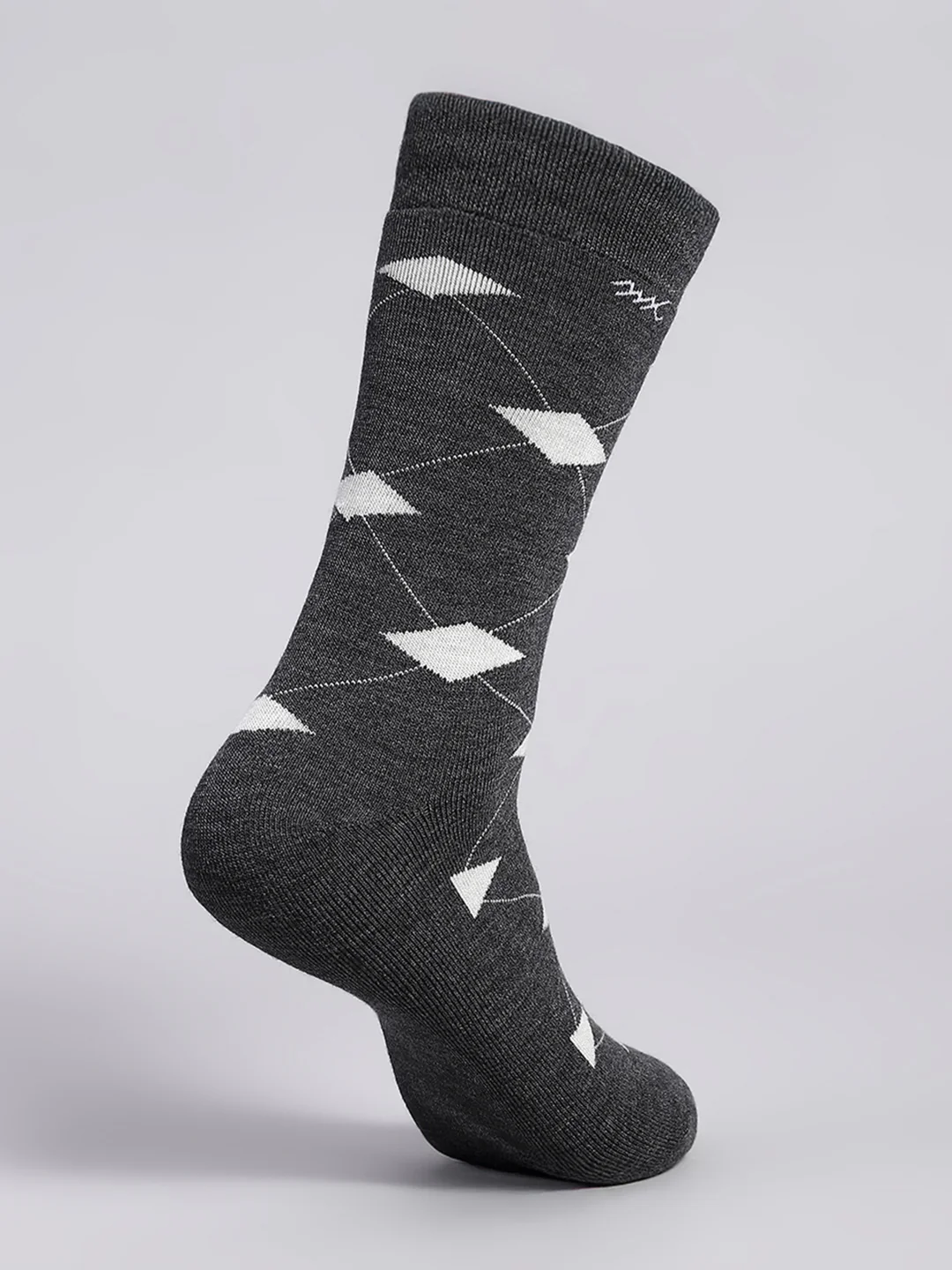 Men Wool blend Self Design Calf Length Socks (Pack of 2) - Image 5