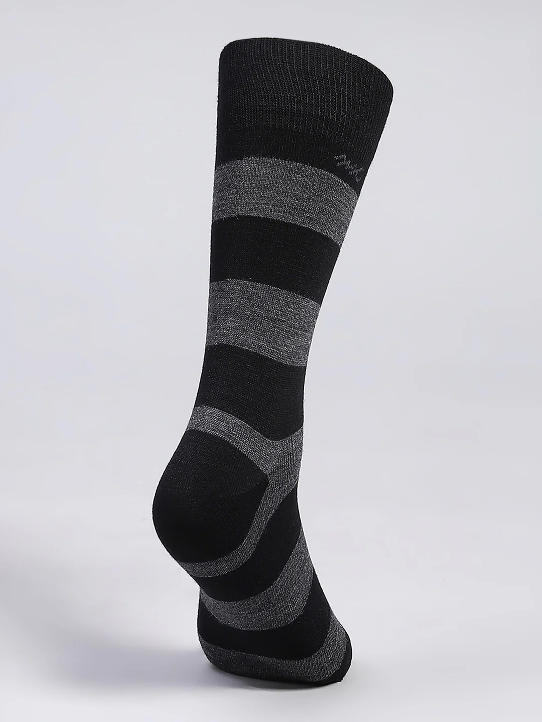 Men Wool blend Stripe Mid Calf Length Socks (1 Pair) - Image 4