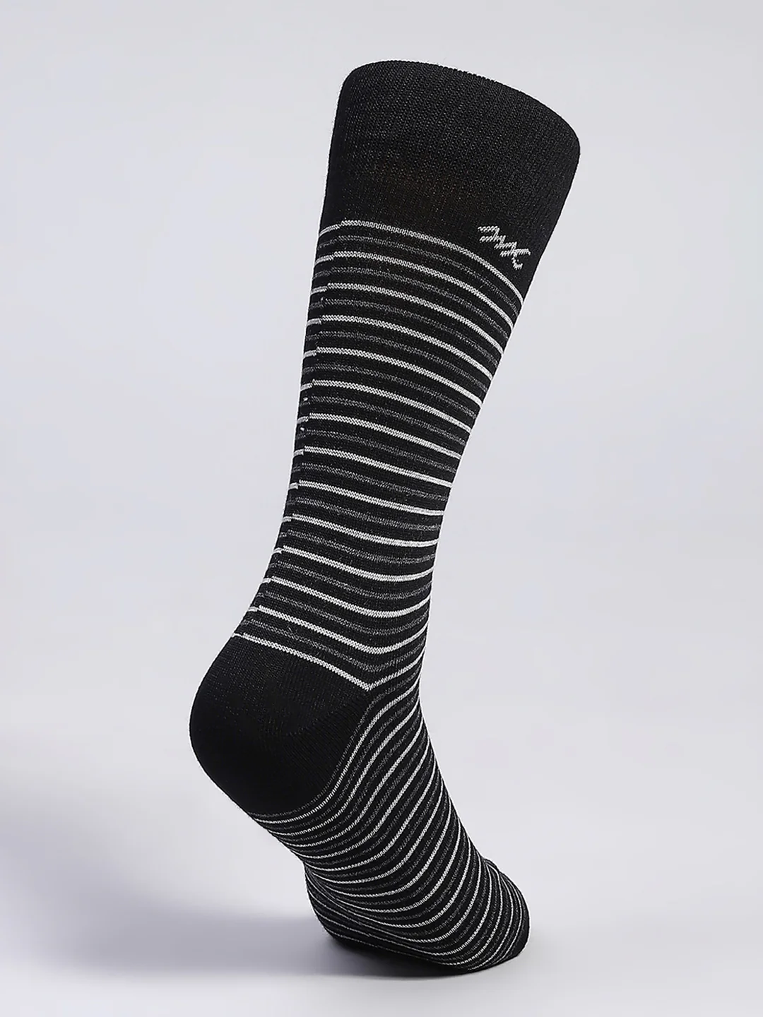 Men Wool blend Stripe Mid Calf Length Socks (1 Pair) - Image 4