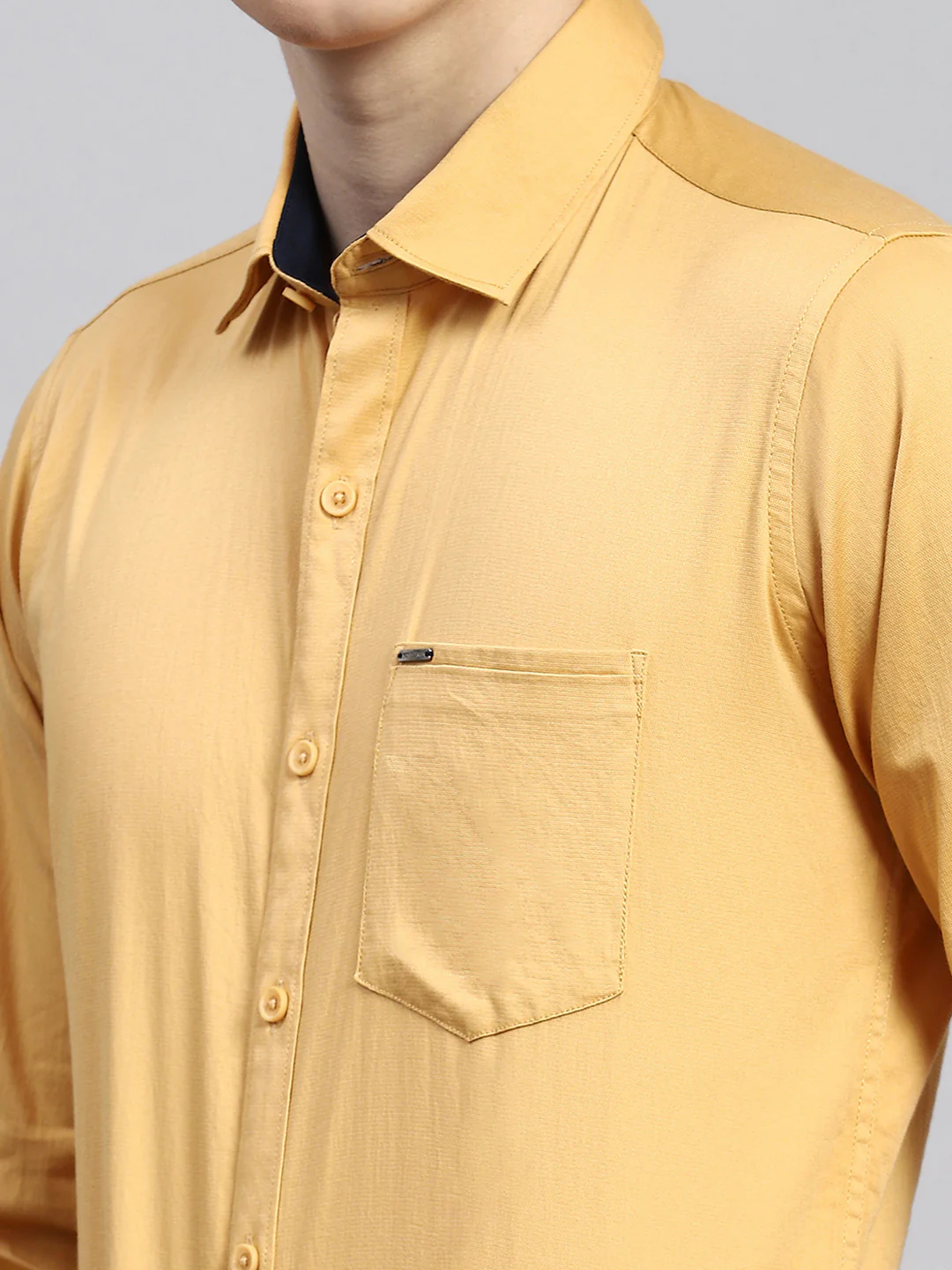 Men Yellow Printed Shirt - Image 6