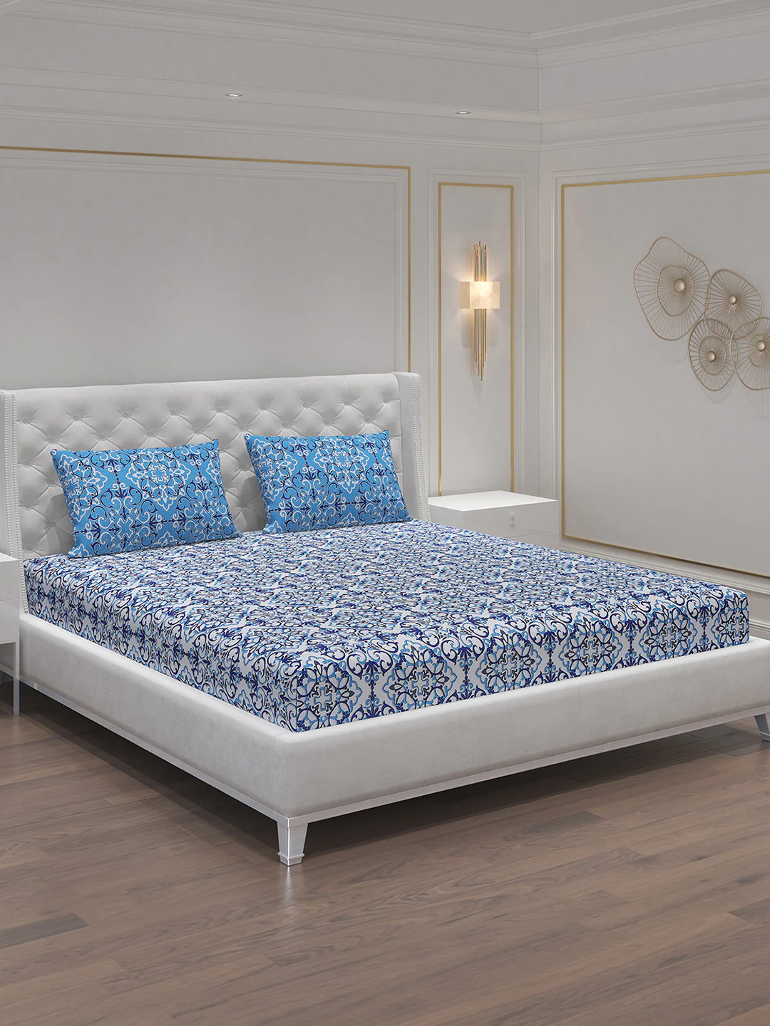 MOCA by Monte Carlo 104 GSM Cotton Double Bedsheet (2 Pcs Set) - Image 2