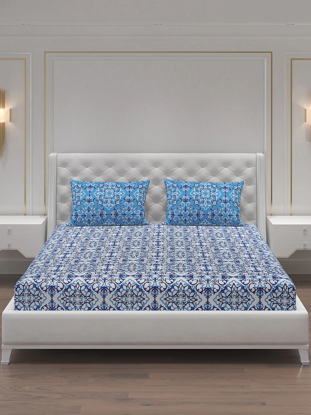 MOCA by Monte Carlo 104 GSM Cotton Double Bedsheet (2 Pcs Set) - Image 4