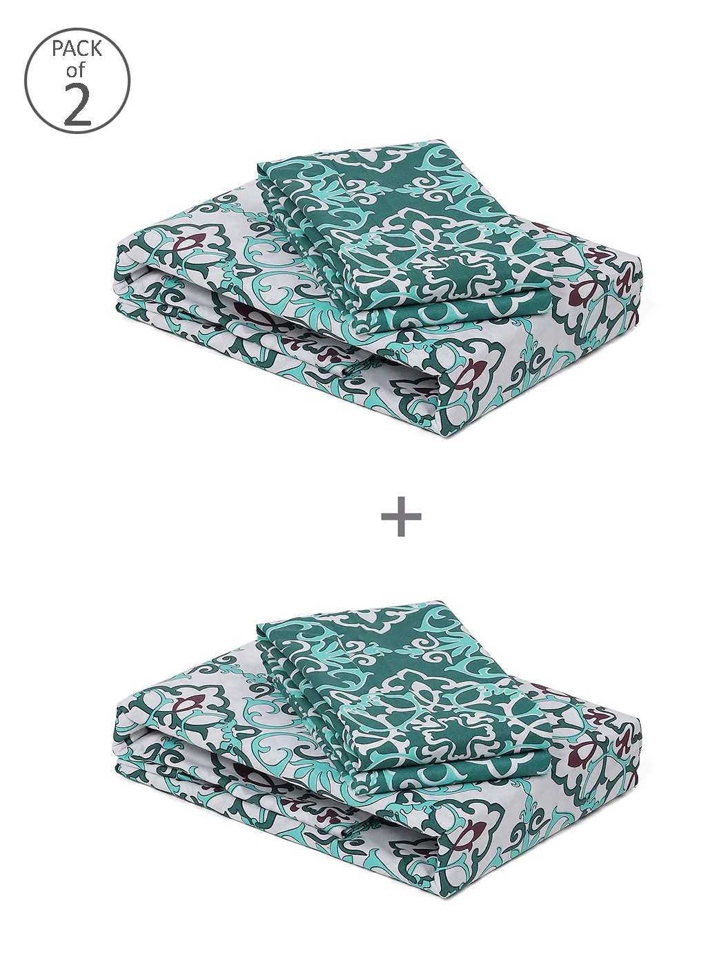 MOCA by Monte Carlo 104 GSM Cotton Double Bedsheet (2 Pcs Set) - Image 10