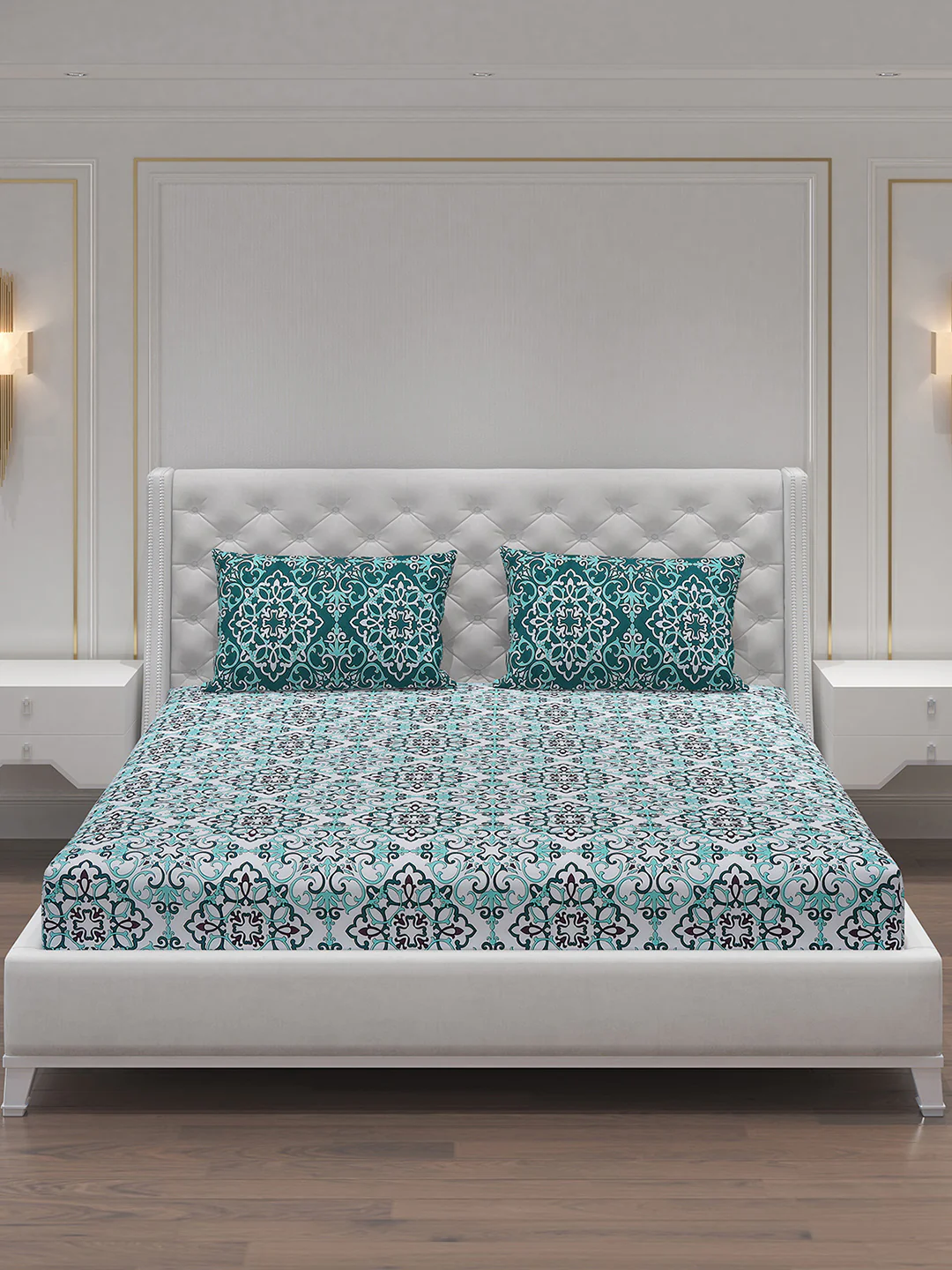 MOCA by Monte Carlo 104 GSM Cotton Double Bedsheet (2 Pcs Set) - Image 4