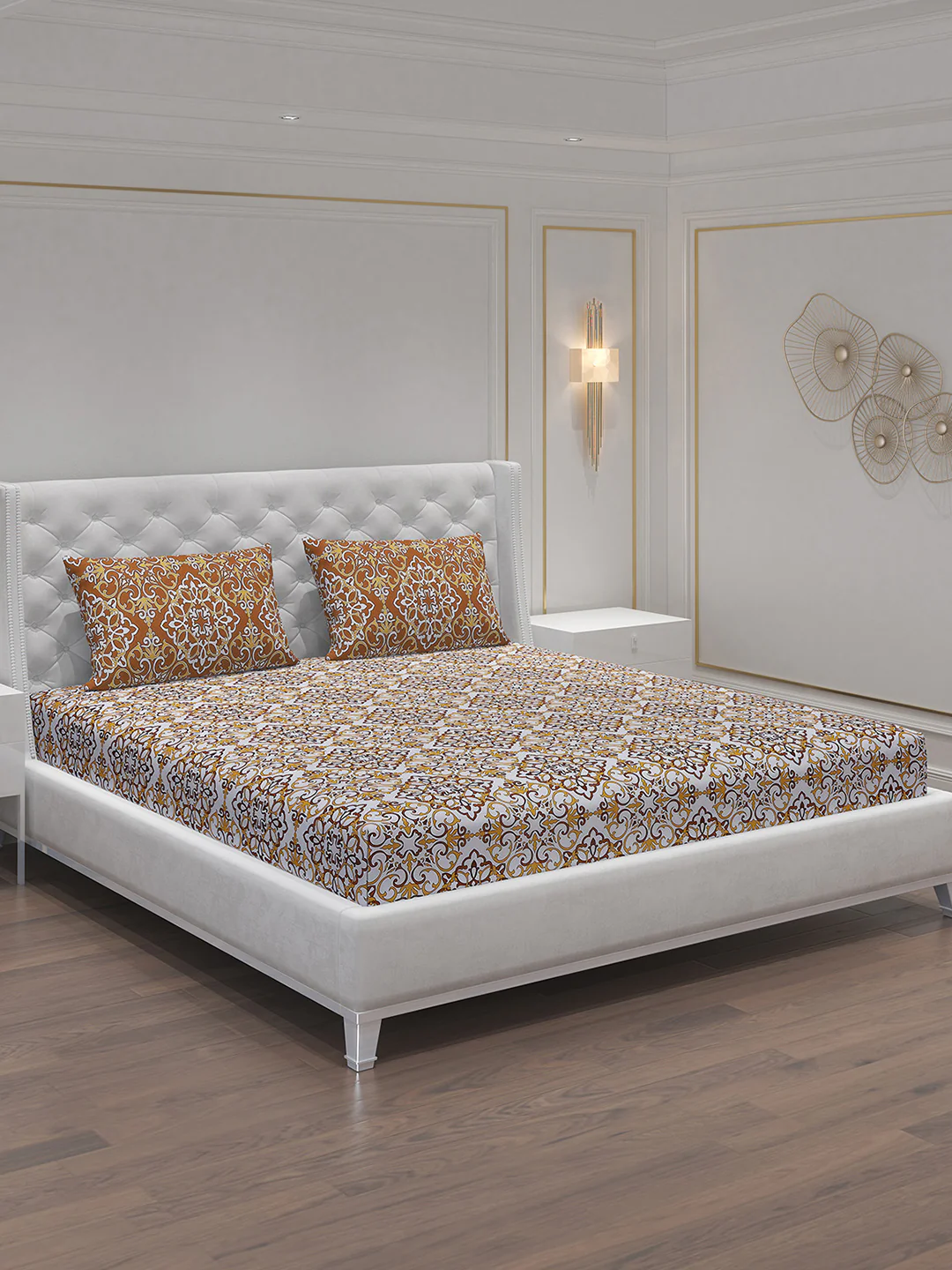 MOCA by Monte Carlo 104 GSM Cotton Double Bedsheet (2 Pcs Set) - Image 2