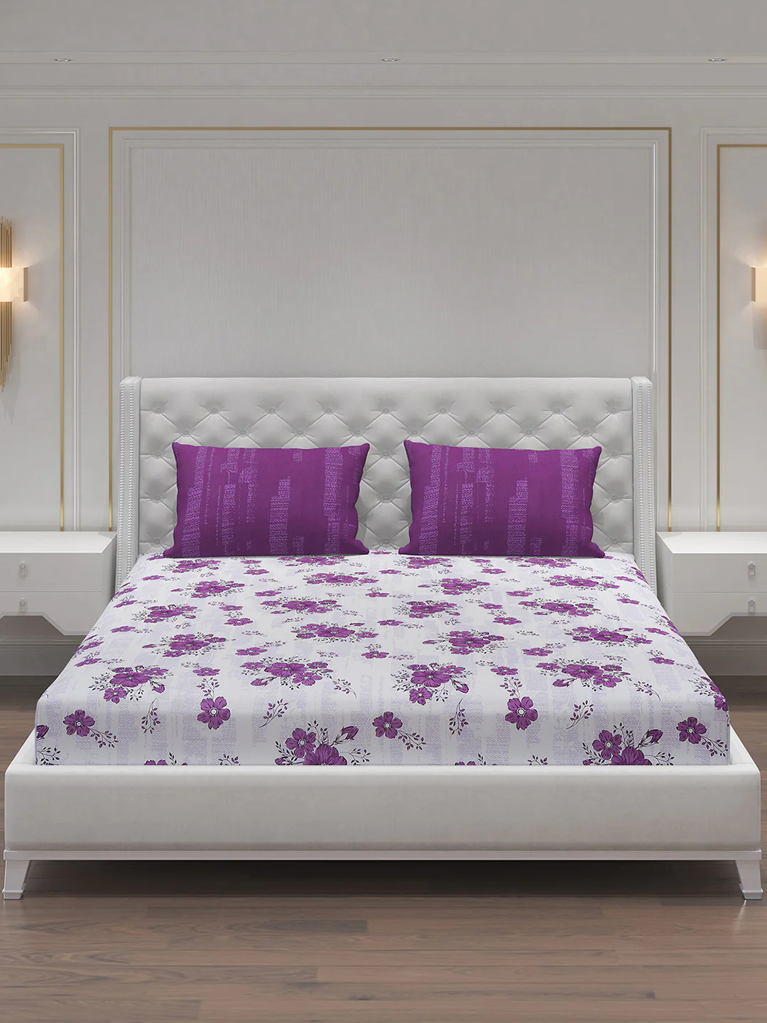 MOCA by Monte Carlo 104 GSM Cotton Double Bedsheet (2 Pcs Set) - Image 4