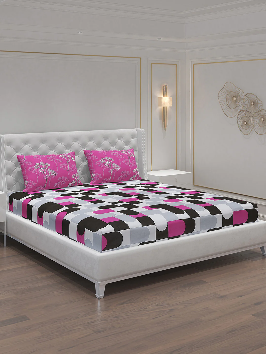 MOCA by Monte Carlo 104 GSM Cotton Double Bedsheet (2 Pcs Set) - Image 2