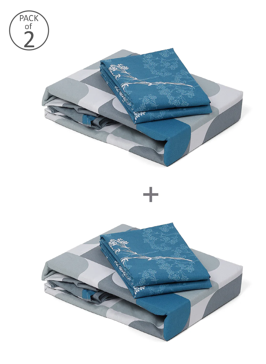 MOCA by Monte Carlo 104 GSM Cotton Double Bedsheet (2 Pcs Set) - Image 10