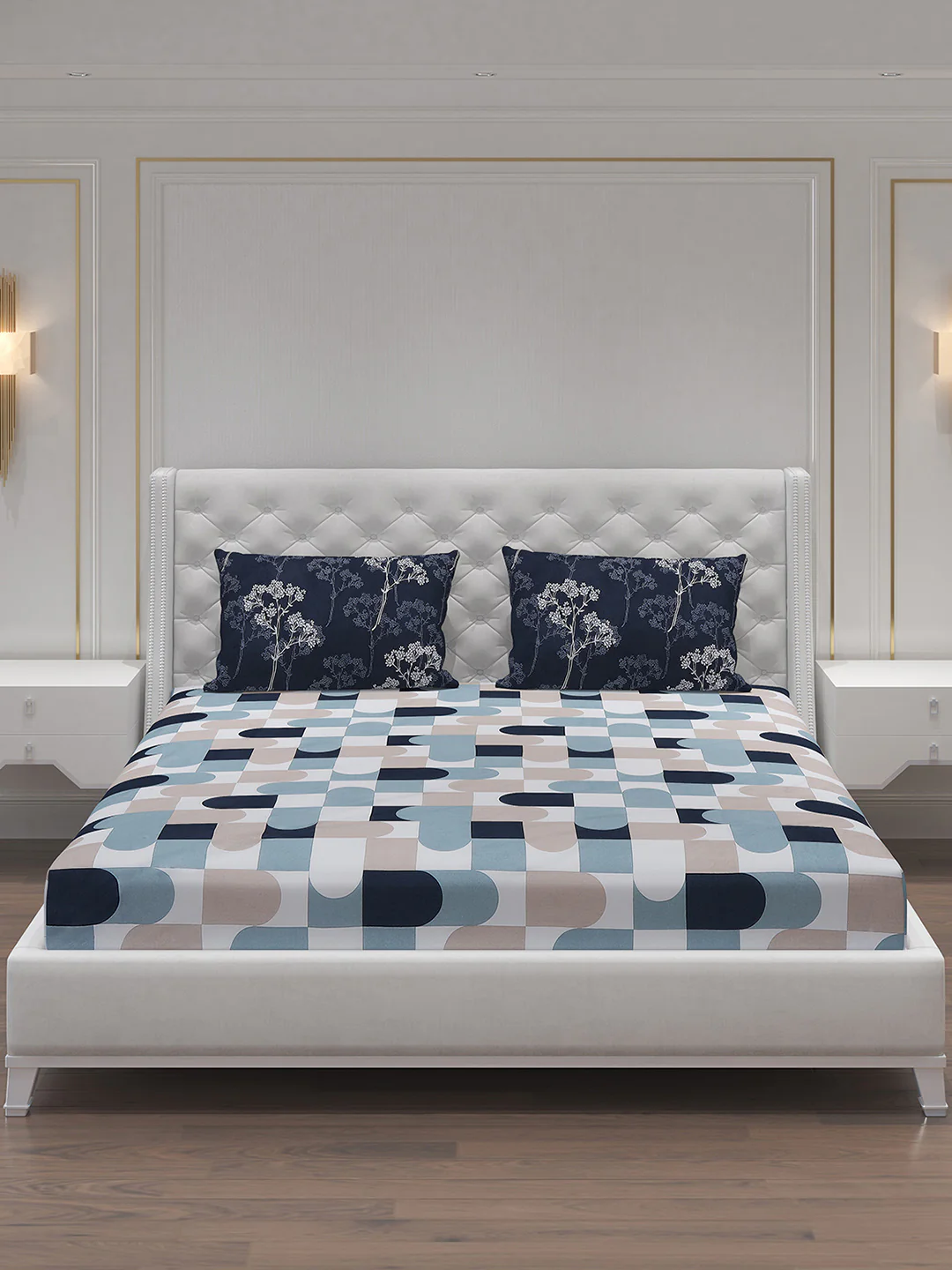 MOCA by Monte Carlo 104 GSM Cotton Double Bedsheet (2 Pcs Set) - Image 4
