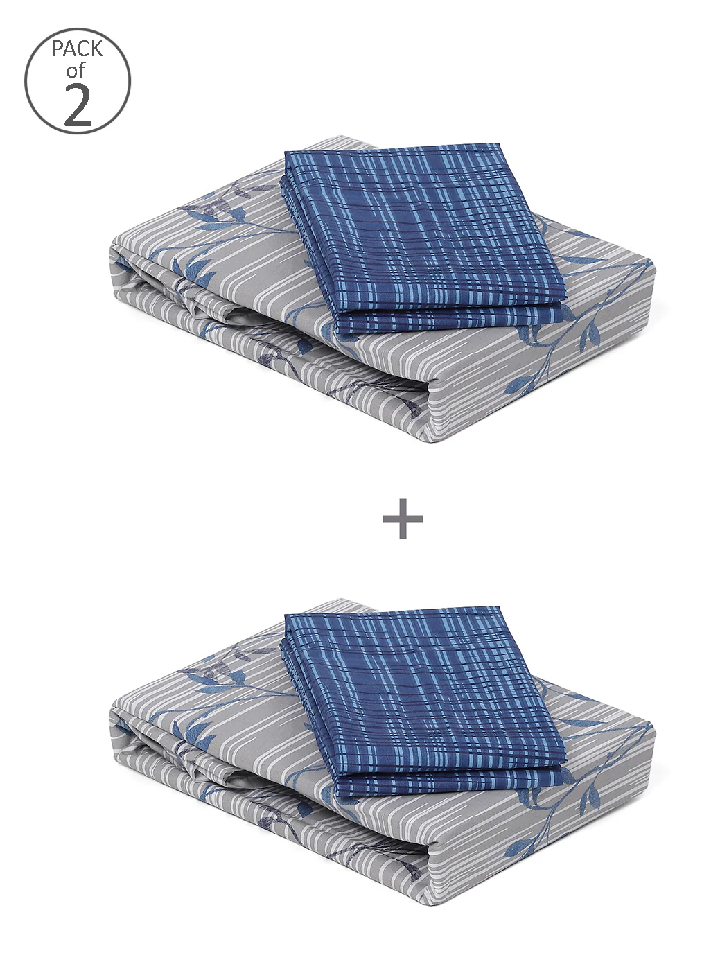 MOCA by Monte Carlo 104 GSM Cotton Double Bedsheet (2 Pcs Set) - Image 10